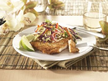 Crispy panko turkey cutlets photo