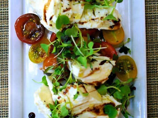 Heirloom tomato salad photo