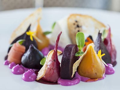 Organic beetroot salad photo